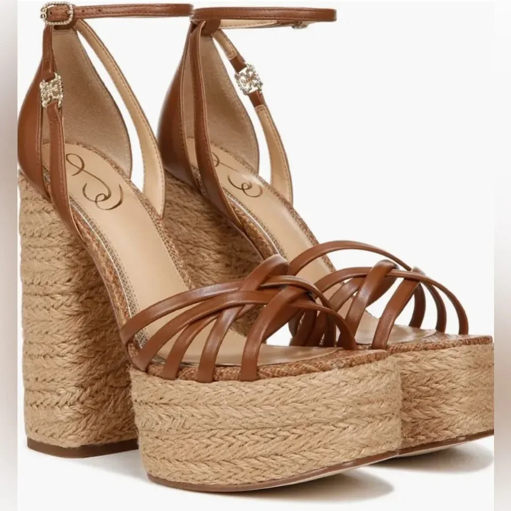 Sam Edelman Kade Ankle Strap Espadrille Platform Sandal New size US 10